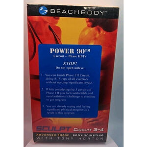 Beachbody Sculpt Circuit 3-4 (VHS, 2003) New Sealed